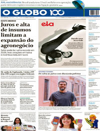 Capa do jornal O Globo 28/09/2025