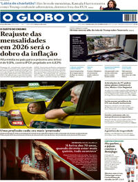 Capa do jornal O Globo 29/09/2025