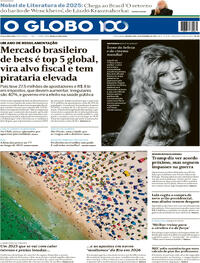 Capa do jornal O Globo 29/12/2025