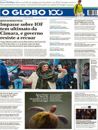 Capa do jornal O Globo 30/05/2025