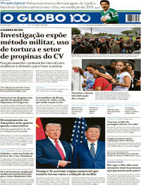 Capa do jornal O Globo 31/10/2025
