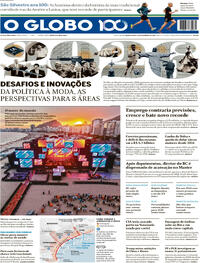 Capa do jornal O Globo 31/12/2025