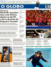 Capa Jornal O Globo