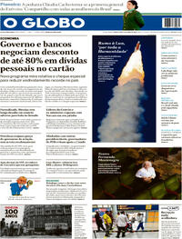 Capa do jornal O Globo 02/04/2026