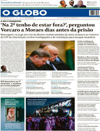 Capa O Globo 02/09/2026