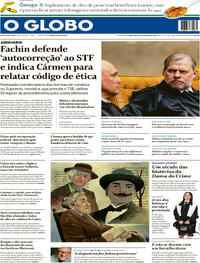 Capa do jornal O Globo 03/02/2026