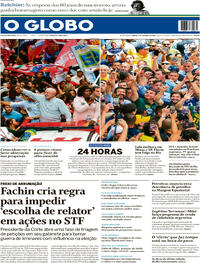 Capa do jornal O Globo 03/10/2026