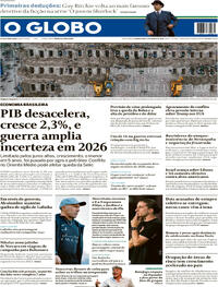 Capa do jornal O Globo 04/03/2026