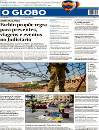Capa Jornal O Globo
