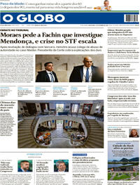 Capa O Globo 04/09/2026