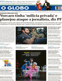 Capa do jornal O Globo 05/03/2026