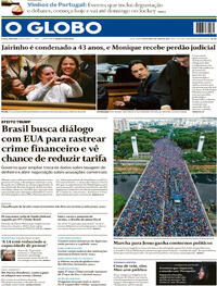 Capa O Globo 05/06/2026