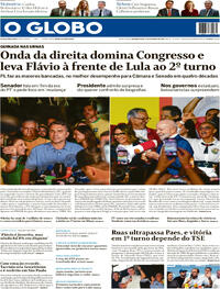 Capa do jornal O Globo 05/10/2026