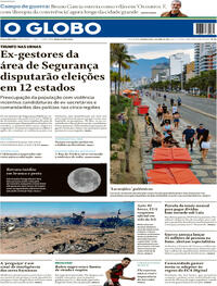 Capa do jornal O Globo 06/04/2026