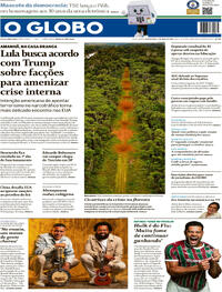 Capa do jornal O Globo 06/05/2026