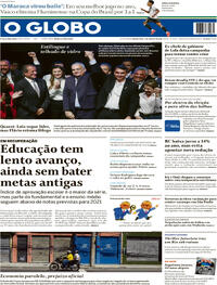 Capa do jornal O Globo 06/08/2026