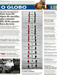 Capa do jornal O Globo 07/02/2026