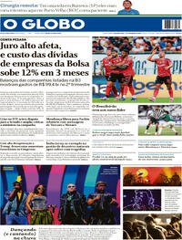 Capa do jornal O Globo 07/09/2026