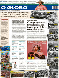 Capa do jornal O Globo 08/02/2026