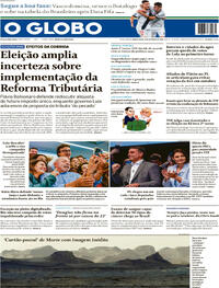Capa Jornal O Globo