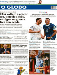 Capa O Globo 09/07/2026