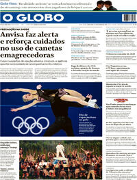 Capa do jornal O Globo 10/02/2026