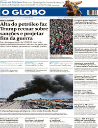 Capa do jornal O Globo 10/03/2026