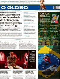 Capa O Globo 10/06/2026