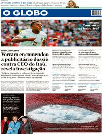 Capa Jornal O Globo
