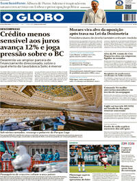 Capa do jornal O Globo 11/05/2026