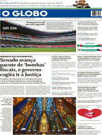 Capa Jornal O Globo