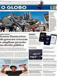 Capa do jornal O Globo 11/08/2026