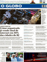 Capa do jornal O Globo 12/05/2026