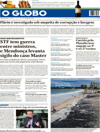 Capa Jornal O Globo