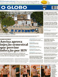Capa do jornal O Globo 13/01/2026
