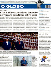 Capa do jornal O Globo 14/05/2026