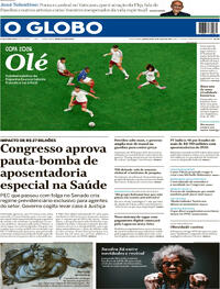 Capa O Globo 15/07/2026