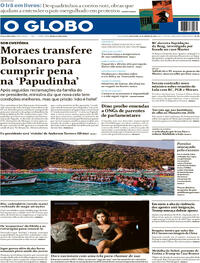Capa do jornal O Globo 16/01/2026