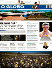 Capa O Globo 16/08/2026