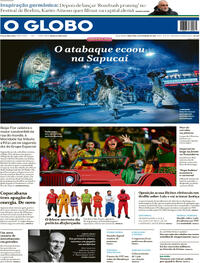 Capa do jornal O Globo 17/02/2026