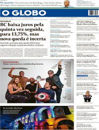 Capa Jornal O Globo