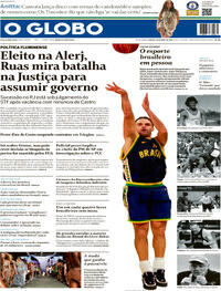 Capa do jornal O Globo 18/04/2026