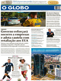 Capa Jornal O Globo