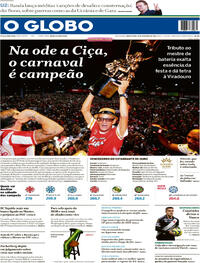 Capa do jornal O Globo 19/02/2026