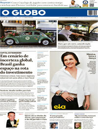 Capa do jornal O Globo 19/04/2026