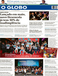 Capa do jornal O Globo 19/09/2026