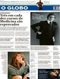Capa do jornal O Globo 20/01/2026