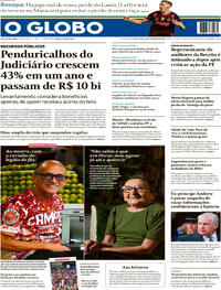 Capa do jornal O Globo 20/02/2026