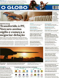 Capa do jornal O Globo 20/03/2026