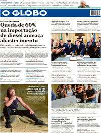 Capa do jornal O Globo 21/03/2026